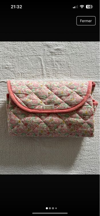 Matelas à langer de voyage Barnabé aime le café fille