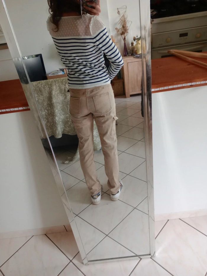 Pantalon femme 42 caramel marron c68 - photo numéro 4