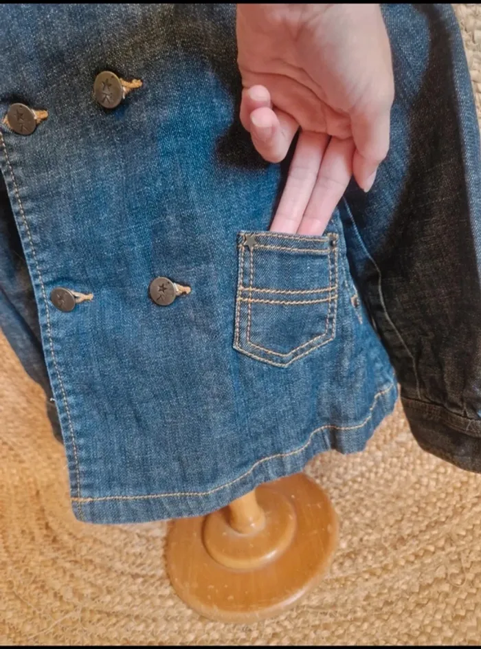 Jolie veste en jean fille okaïdi 6 ans - photo numéro 3