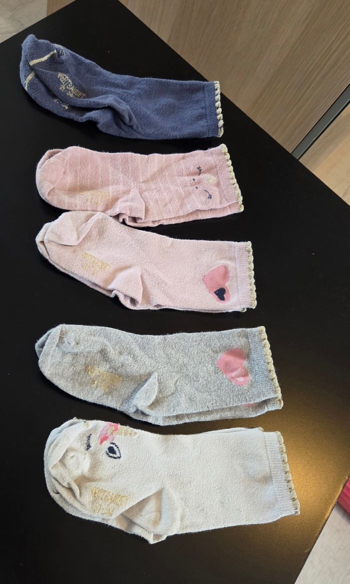 Vertbaudet chaussettes x5 31-34
