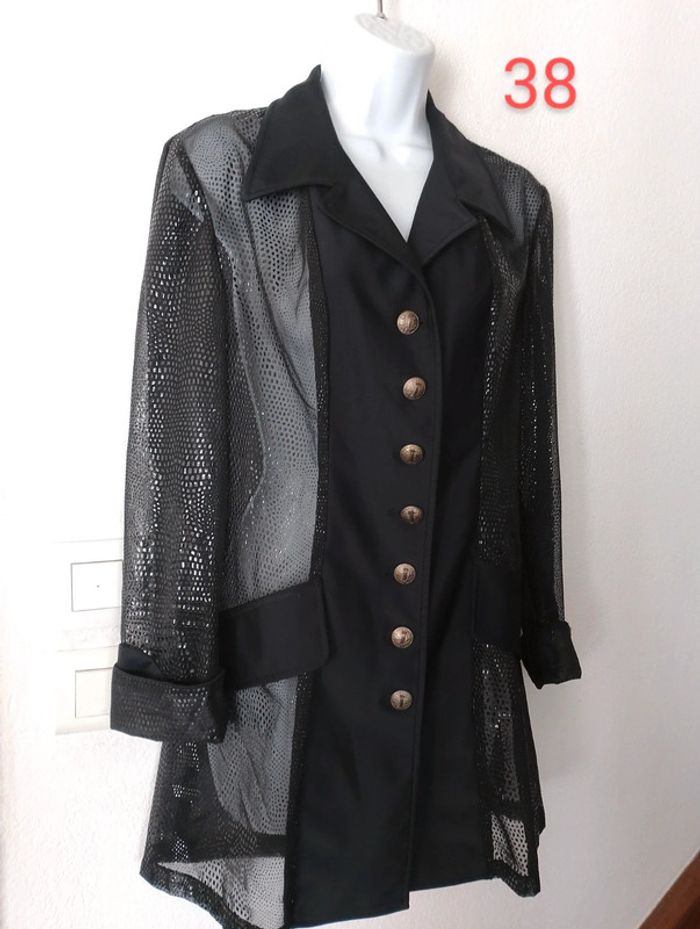 Blazer chic  transparent femme.38..