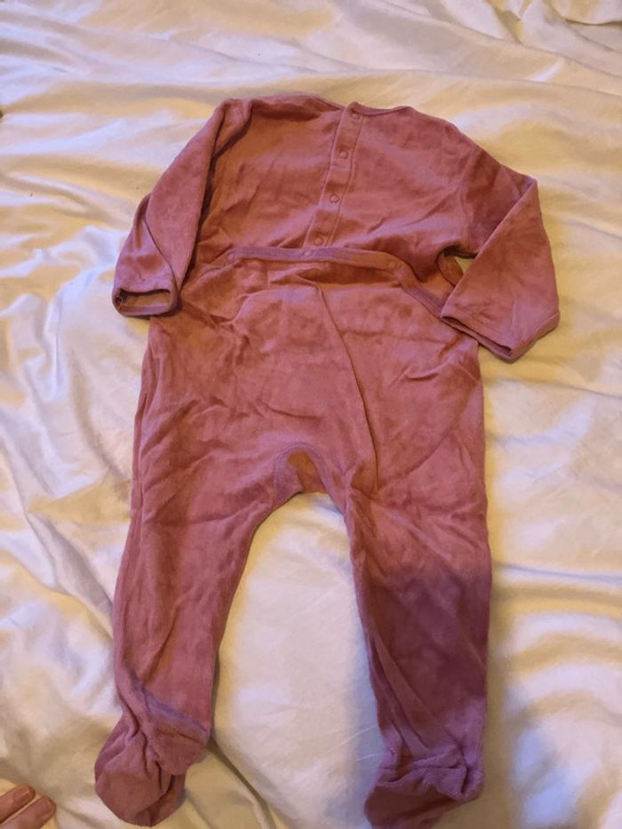 Pyjama 1 pièce fille 12 mois - photo numéro 3