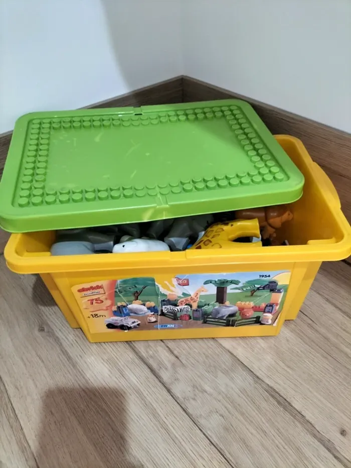 Jeu de construction ecoiffier - coffre à brique zoo - photo numéro 6