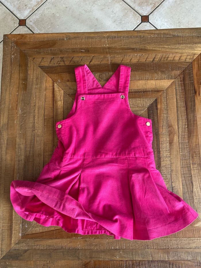 Robe rose fuschia velour