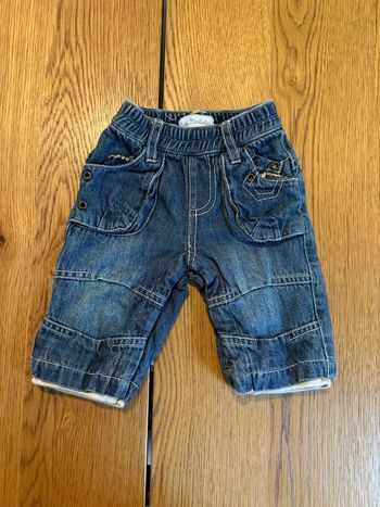 Pantacourt bébé garçon Petit Kimbaloo 1 mois – Style jeans souple très bon état