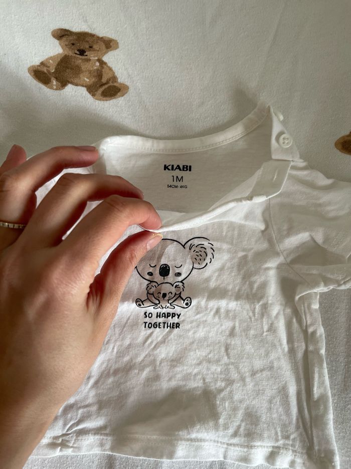 T-shirt koala blanc kiabi - photo numéro 2