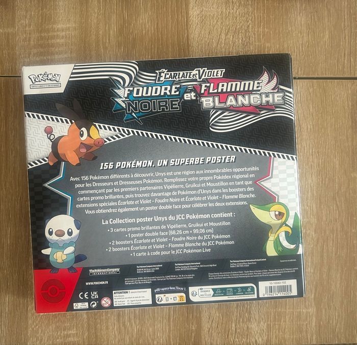 Pokémon Coffret Poster EV10.5 Flamme blanche/Poudre noir Neuf Français - photo numéro 3