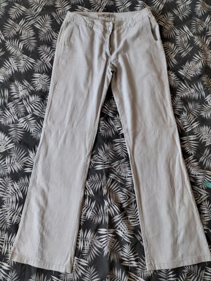 Pantalon large fluide femme taille 38