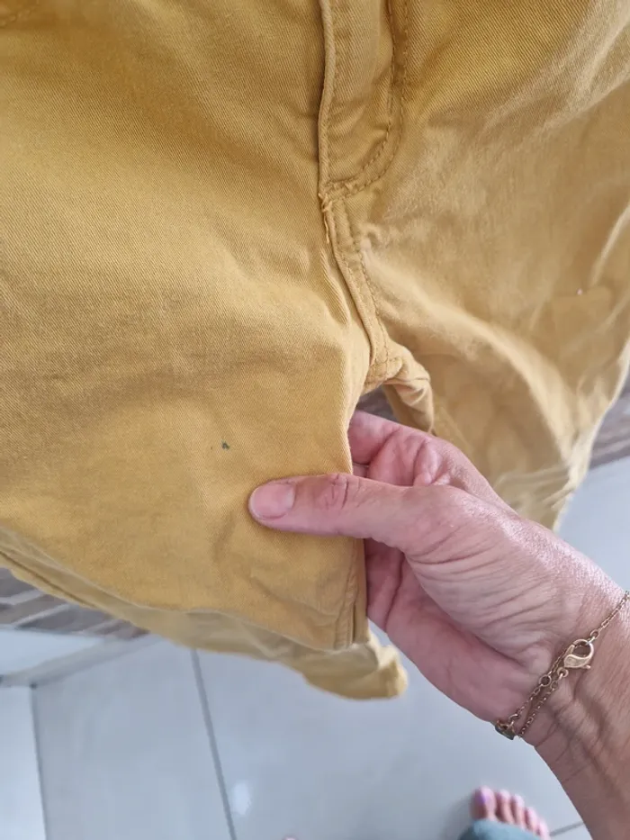 1 pantalon jaune moutarde taille 8 ans garçon - photo numéro 5