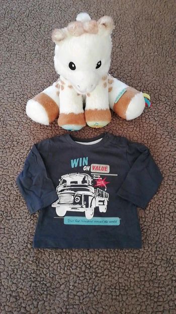 T shirt manche longue camion 3 mois