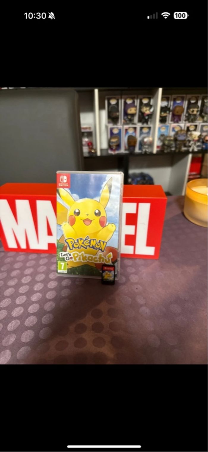 Jeu Nintendo switch Pokémon let s go pikachu