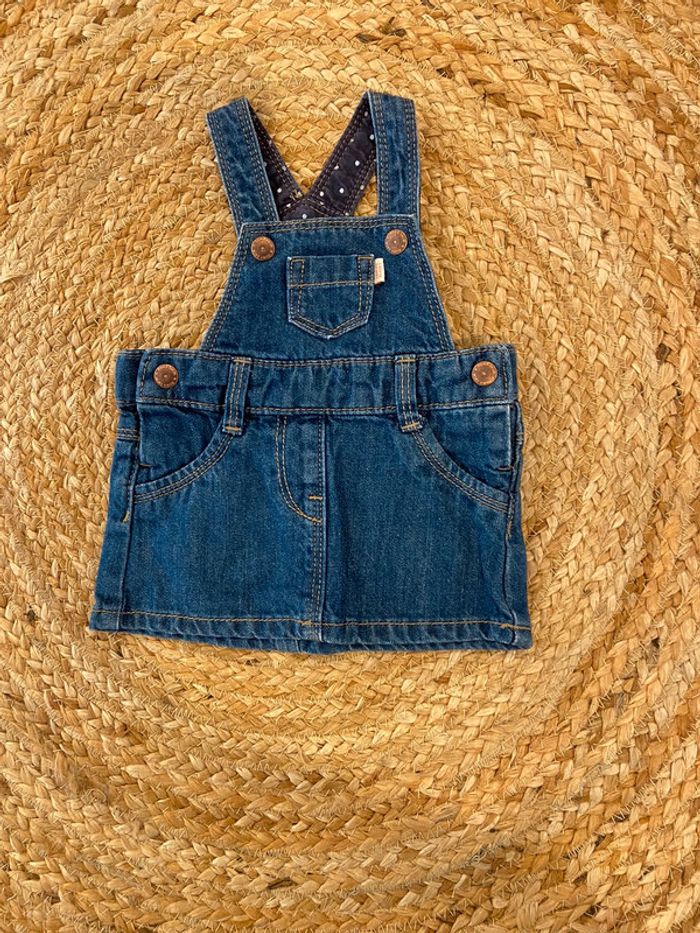 Jupe salopette bébé fille 1 mois