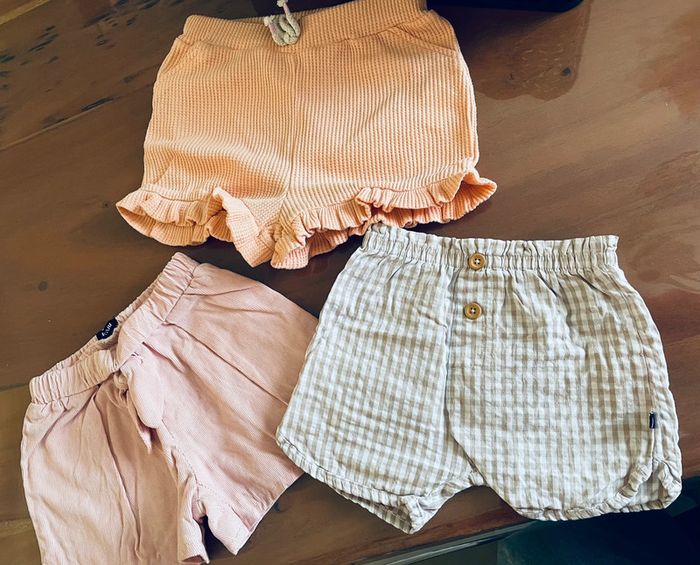 Lot de 3 shorts 12 mois