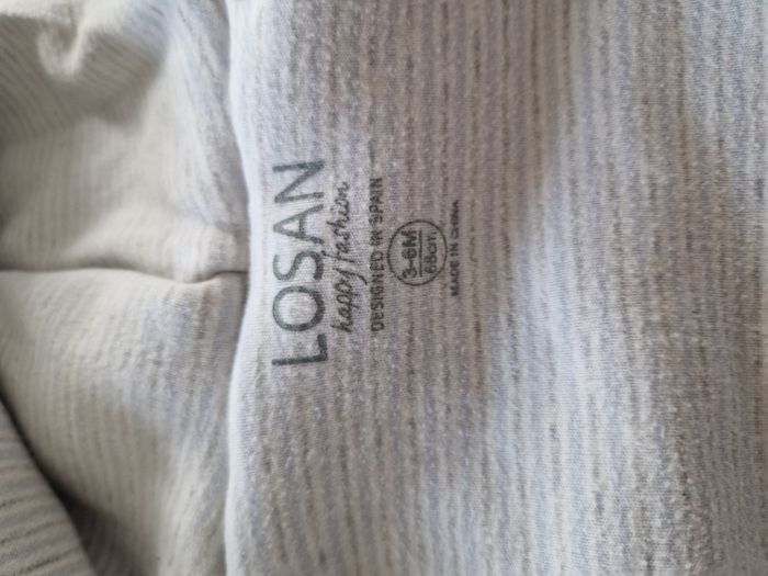 Veste / Blouson Doux Polaire Bleu Clair Ourson Losan - 3-6 mois (68 cm) - photo numéro 3