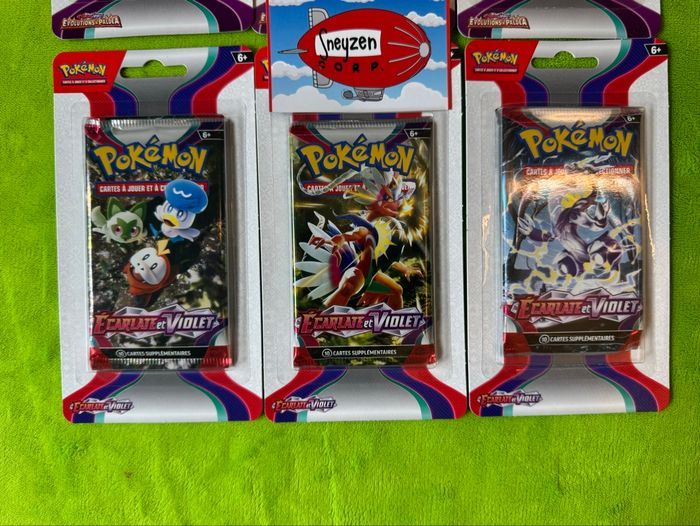 Lot de Blisters Pokémon: 3 Blisters Écarlate et Violet EV01 et 3 Blisters EV02 Évolutions à Paldéa Neuf et Scellé - photo numéro 2