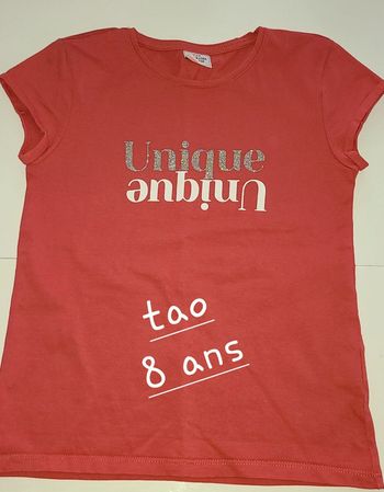 T-shirt manches courtes fille 8 ans tape à l'œil TAO