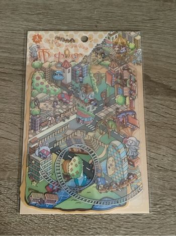 Planche sticker ville d‘attraction 