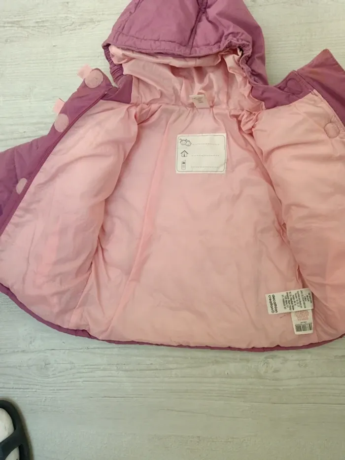 Manteau chaud hiver fille Decathlon 12 mois - photo numéro 2