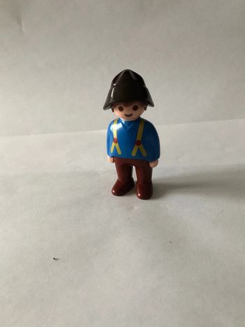 Figurine Playmobil 1,2,3 papa / homme garde forestier