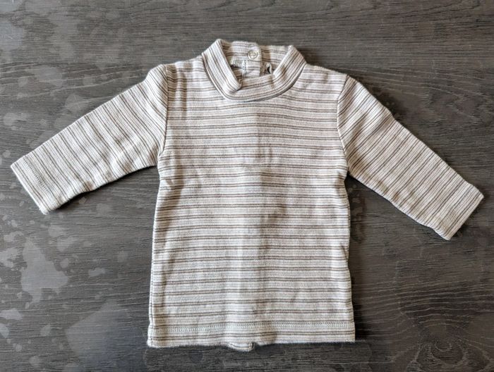 T-shirt manches longues rayé - photo numéro 2