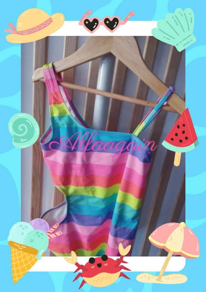 Maillot de bain coloré neuf 10ans - photo numéro 7