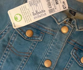 Veste en jean 6 mois fille neuve avec étiquette