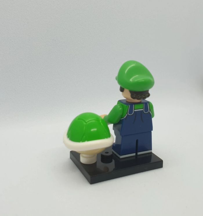 🍄 Figurine Super Mario - Bébé Luigi avec une Carapace Verte - (Style Lego) 🍄 - photo numéro 6
