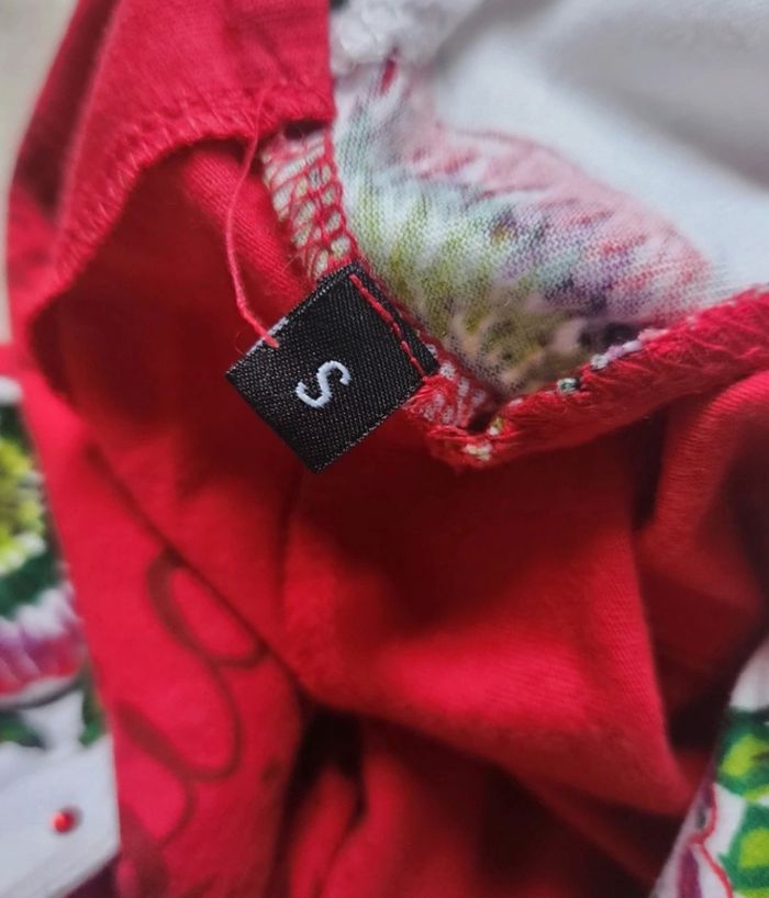 Tunique Desigual rouge & blanche – Taille 36 - photo numéro 5