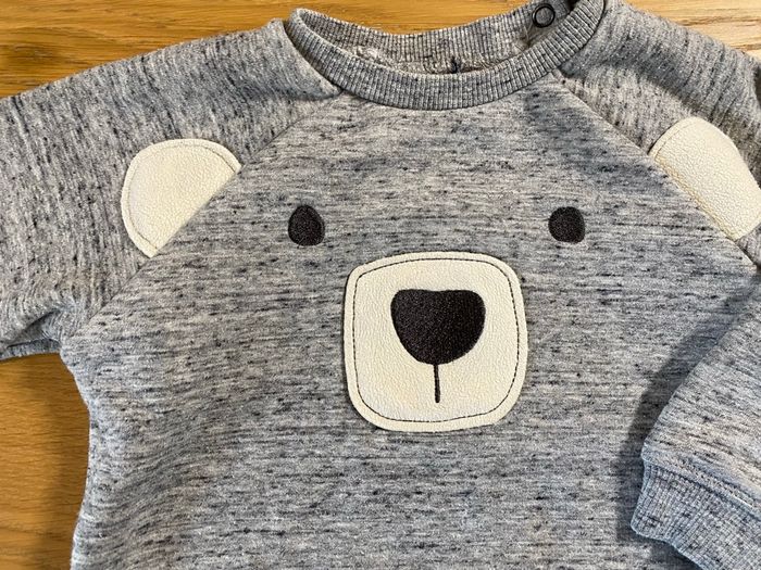 Sweat Ourson polaire gris Taille 2 ans - photo numéro 4