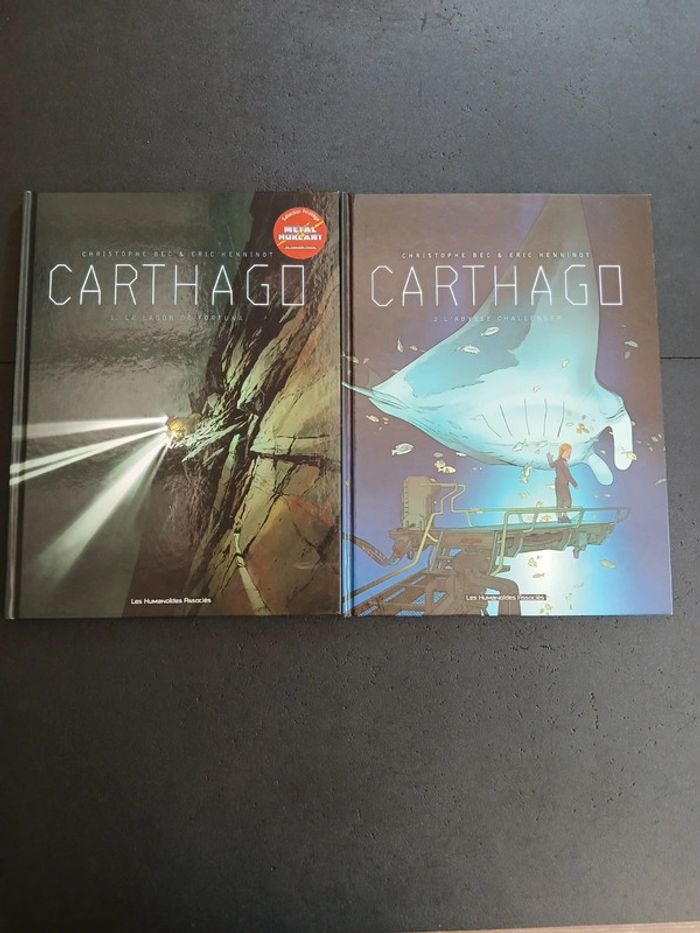 Lot de 2 bd carthago 1 et 2,EO