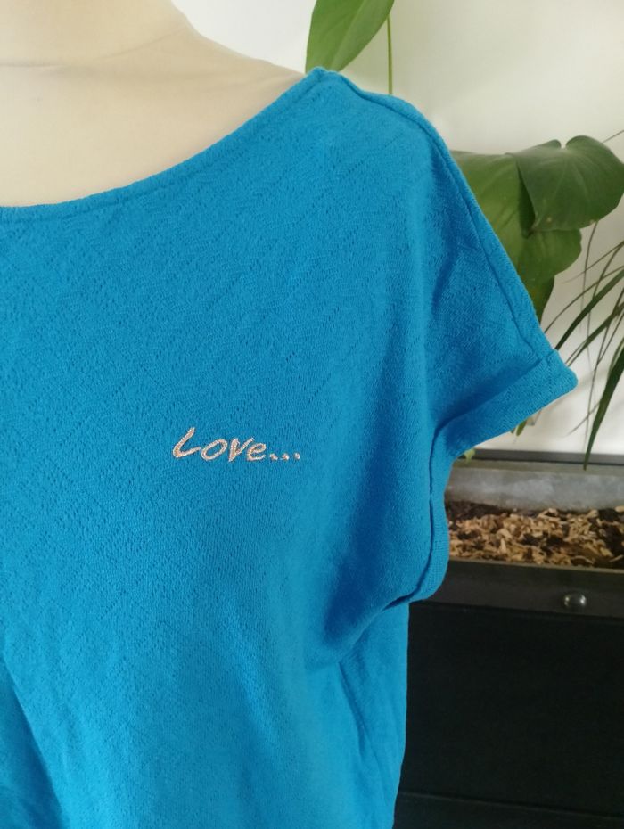 Tee shirt bleu neuf Promod - photo numéro 3