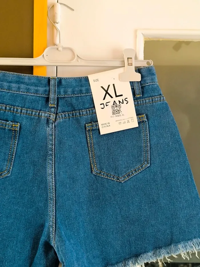 Short bleu foncé femme XL - photo numéro 5
