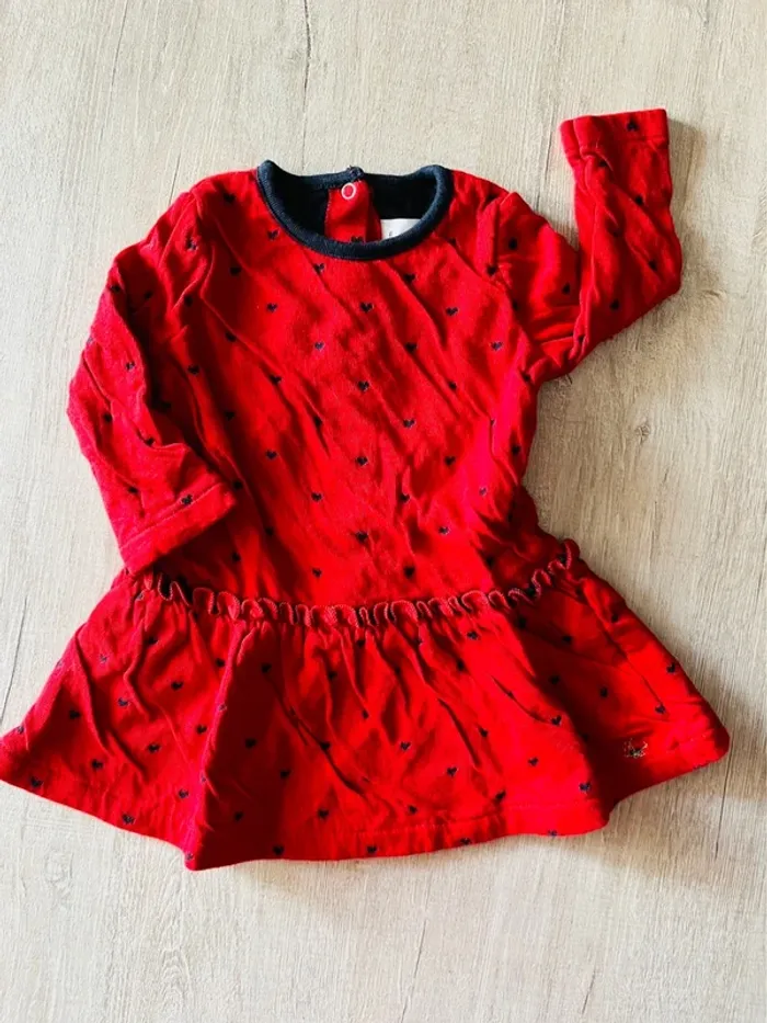 Robe bébé molletonnée petit bateau
