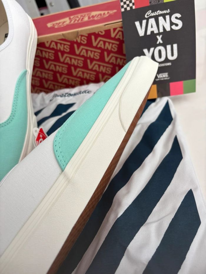Vans Authentic Washed Green Nubuck - photo numéro 5