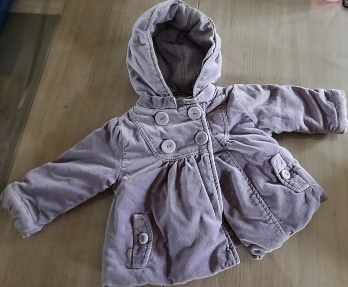 Manteau velours fille 6 mois obaibi