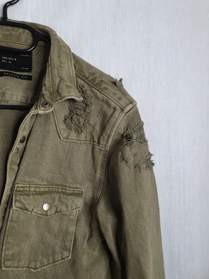 Veste en jean zara man - photo numéro 3