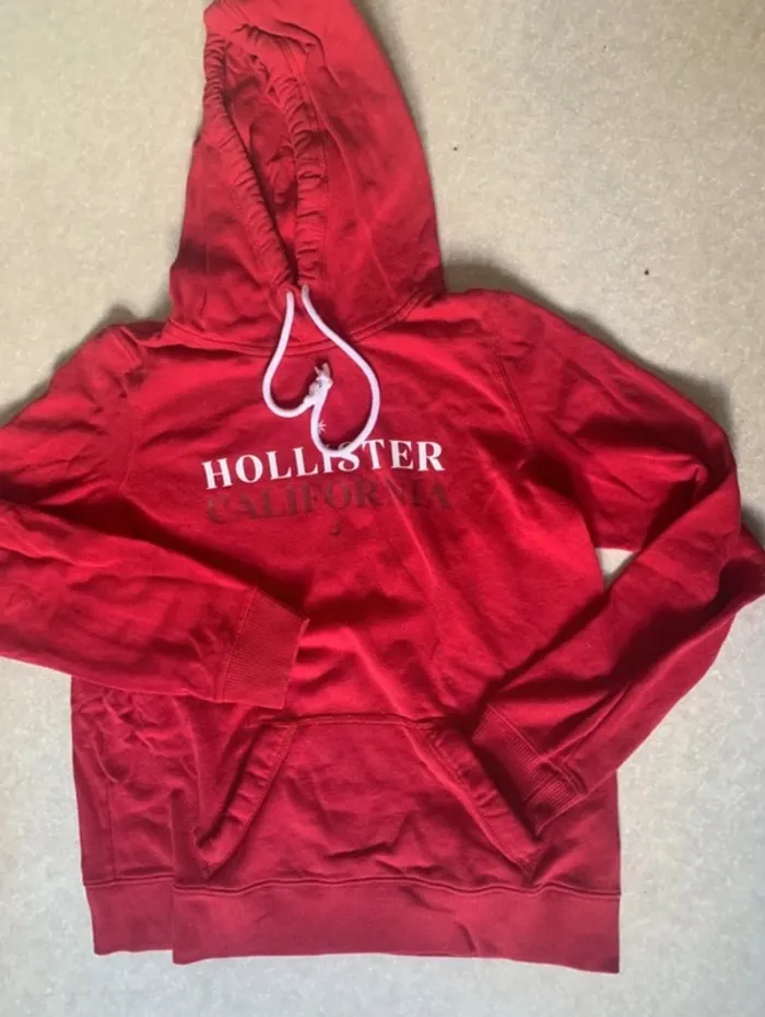 Sweat hollister rouge édition limitée - photo numéro 2