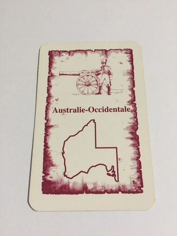 Carte Australie-Occidentale pièce détachée jeu de société Risk la conquête du monde Parker #A54