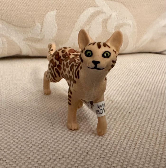 NEUF Figurine Schleich Chat Bengalais Bengal Bengale chaton résine collection réaliste - photo numéro 2