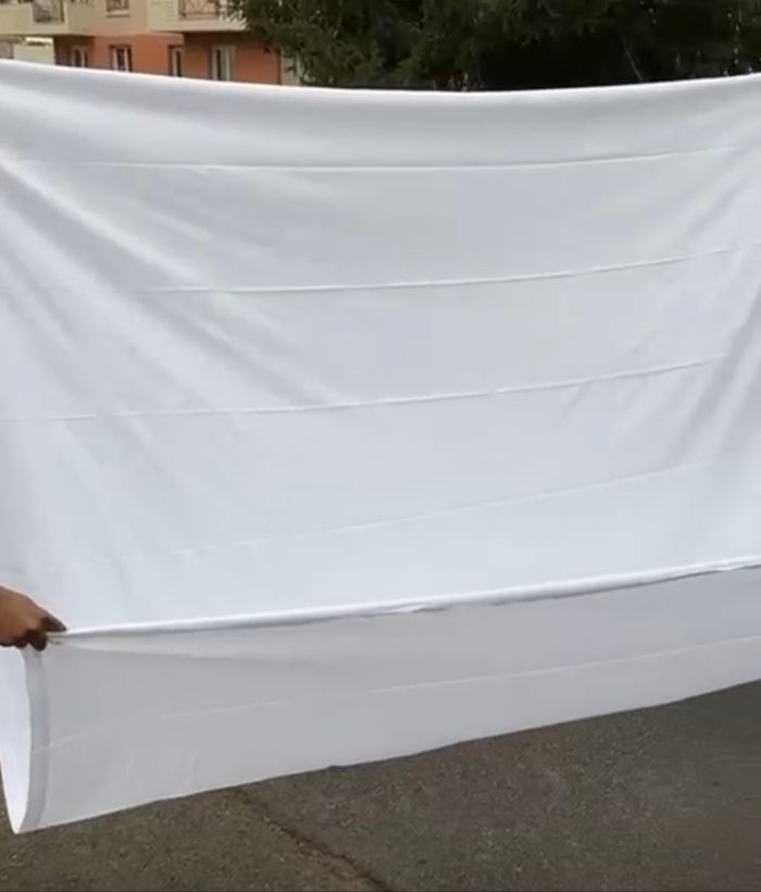 Draps blancs 100% coton - photo numéro 3