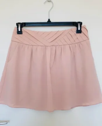 Jupe rose poudré patineuse – Taille 38 – féminine & fluide