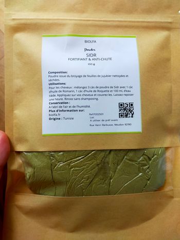 Poudre de Jujubier (Sidr) 100g