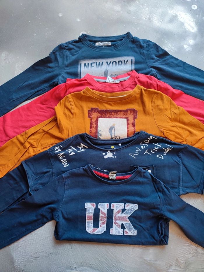 Lot de 5 t-shirts manches longues 4 ans