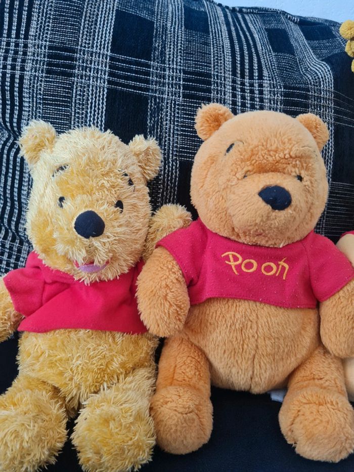3 peluches winnie l'ourson 27 cm de haut - disney - photo numéro 2
