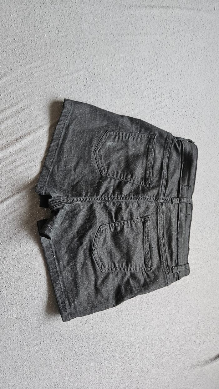 Short en jean noir moulant Taille S - photo numéro 5