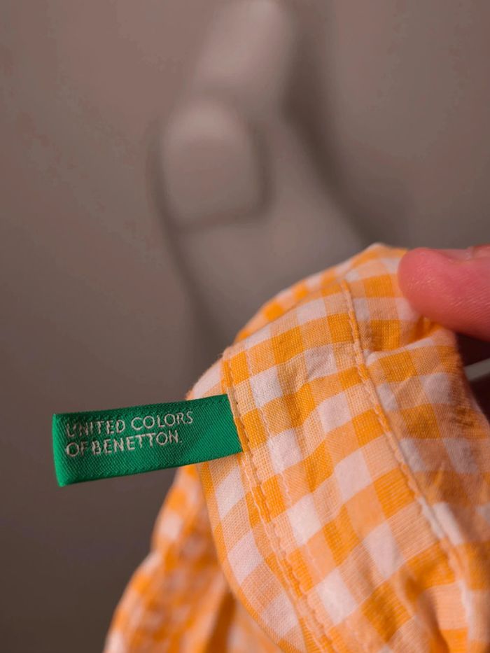 Chemise United Colors of Benetton Femme Taille XS Orange - photo numéro 5