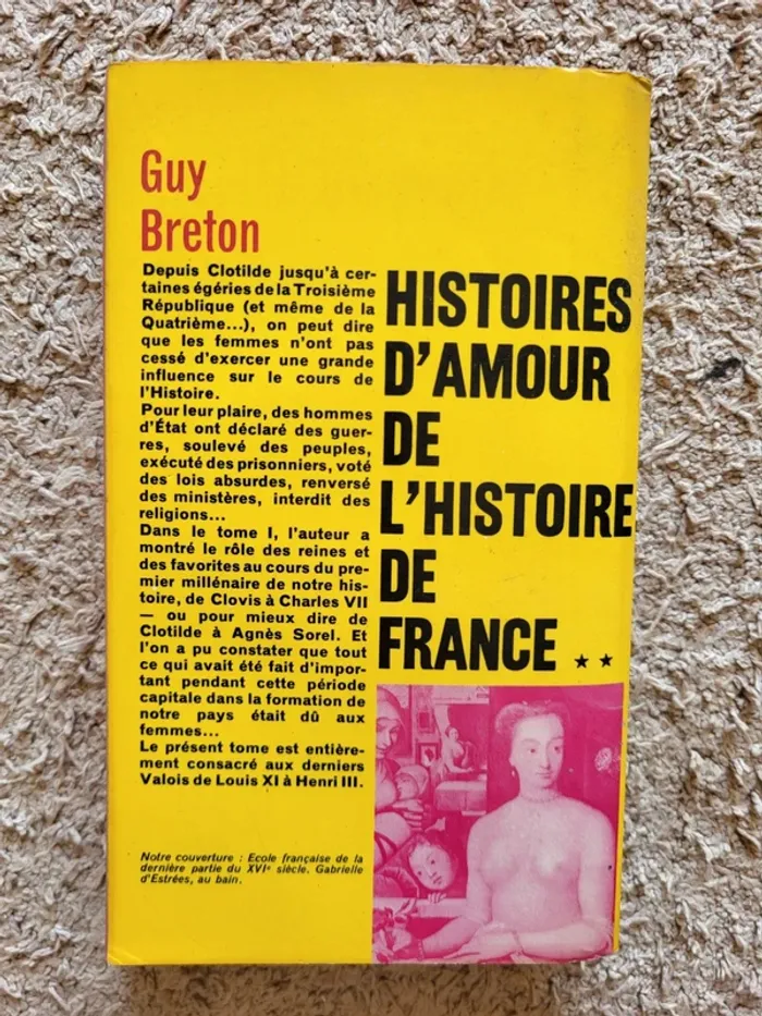Lot de 5 livres "Histoires d'amour de l'histoire de France" de Guy Breton - 1965 - photo numéro 10