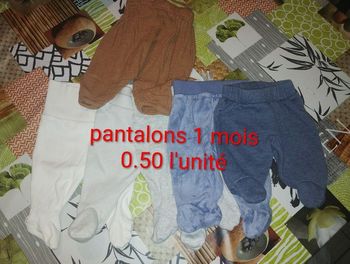 Pantalons 1 mois 