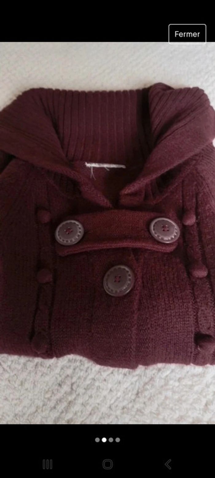Pull bordeaux - photo numéro 2