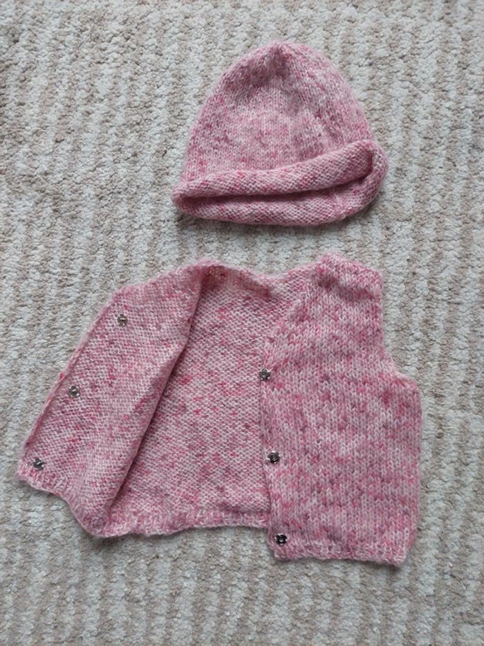 Ensemble gilet + bonnet - photo numéro 2